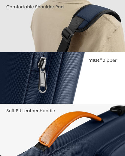 tomtoc 360 Protective Laptop Shoulder Bag for 16-inch MacBook Pro M5/M4/M3/M2/M1 Pro/Max 2026-2019, Water-resistant Sleeve for Dell XPS 15 Surface Book 3 The New Razer Blade 16