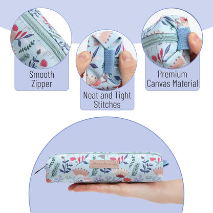 Mr. Pen- Cute Pencil Case Pouch, Multipurpose Canvas Bible Pencil Pouch, Smooth Zipper, Premium Material, Neat Stitches, Ideal for Stationery, Cosmetics, Electronics, School, Office, Travel