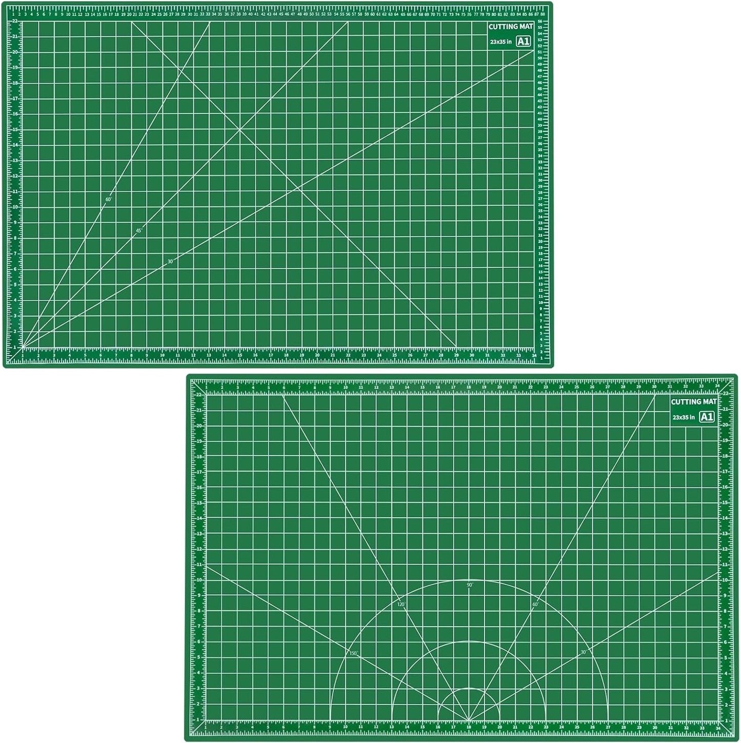 Self Healing Cutting Mat, 23" x 35", Double-Sided Rotary Cutting Mat for Sewing, Quilting, Scrapbooking, Fabric & Craft Cutting Board, (A1), Green
