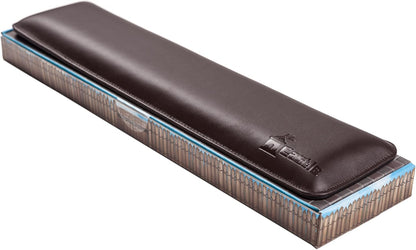 Bailey Compact by Castle - Wrist Rest for Keyboards with Around 61 Keys - Leather Ergonomic Computer Extra Firm Keyboard Wrist Support for Typists, Gaming, Heavy Office Use (Stone, Compact Size)
