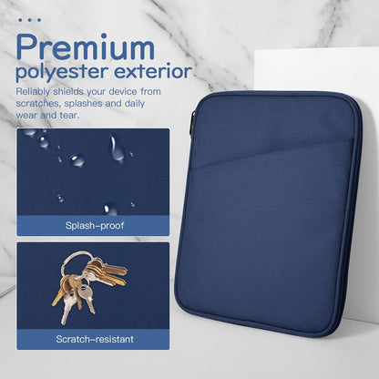 Dadanism 9-11" Tablet Sleeve Bag Carrying Case for iPad (A16) 11th Gen 11", iPad 10th Gen 10.9" Air 5/4, iPad Air M4/Pro 11", iPad 9/8/7th, Galaxy Tab A11+ Plus 11", Remarkable 2 10.3", Black