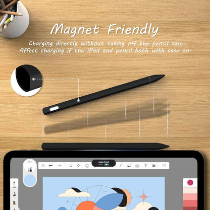 KELIFANG Silicone Case for Apple Pencil Pro 2024 & Apple Pencil 2nd Generation, Cute Pink Protective Skin Sleeve Cover Holder Grip and Tip Cap Accessories Compatible with iPad Pro 11 12.9 13 Inch