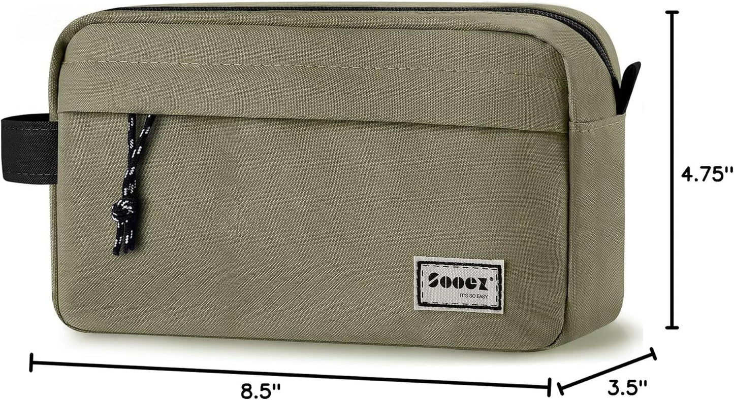 Sooez Original High Capacity Pencil Case, Big Pencil Bag Pouch Box Organizer Pen Case, Aesthetic Supply for Girls Adults, Portable Journaling Supplies with Easy Grip Handle & Loop, Mint Green