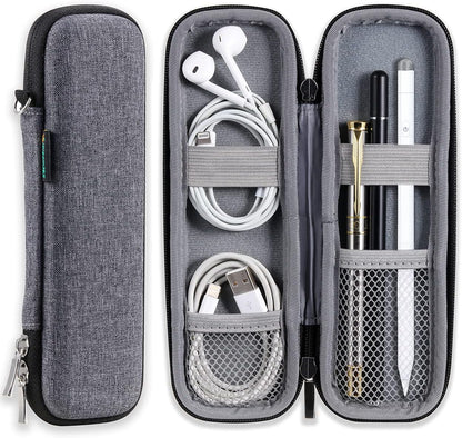 Small Pencil Case Holder for Pencils,Hard Pen Case for Executive Fountain Pens,Ballpoint Pens-Black