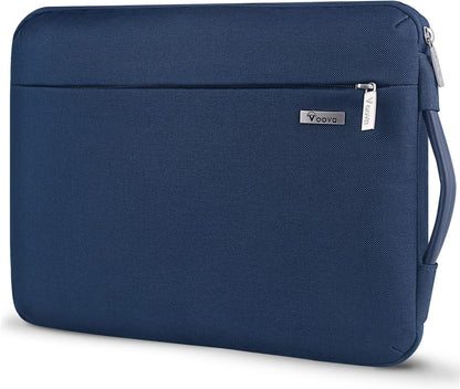 Voova Laptop Sleeve Case 15.6 16 Inch with Handle, 360° Protective Waterproof Slim Computer Bag Cover Compatible with MacBook Pro M2/M3/M4 16, HP Acer Lenovo Yoga ThinkPad Asus Laptop, Grey