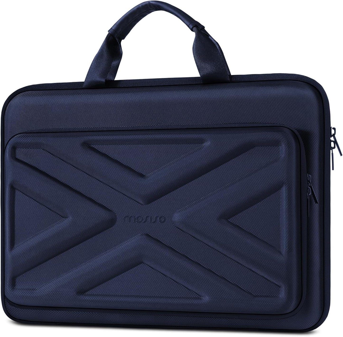 MOSISO 15.6-16 inch Laptop Hard Case, 15 inch Shockproof Waterproof Laptop Case Hard Shell Compatible with MacBook HP Dell, Carrying Sleeve Computer Bag with Sturdy Handle&Front Pocket&Belt, Black