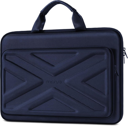 MOSISO 15.6-16 inch Laptop Hard Case, 15 inch Shockproof Waterproof Laptop Case Hard Shell Compatible with MacBook HP Dell, Carrying Sleeve Computer Bag with Sturdy Handle&Front Pocket&Belt, Black