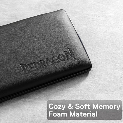 Redragon P037 Meteor L Computer Keyboard Wrist Rest Pad, Ergonomic Soft Memory Foam Wrist Support w/Anti-Slip Rubber Base, 100% 104 Keys Standard Size 17.12 x 2.87 in, 0.78 inch (20mm) Height, Black