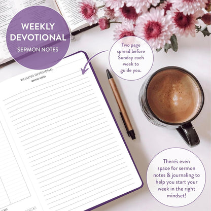 Christian Planner 2026 Daily Planner - Faith Based Monthly and Weekly Planner, Vision Board, and Habit Tracker - 2026 Calendar, Personal Organizer and Devotional Journal (Hardcover, Pine)