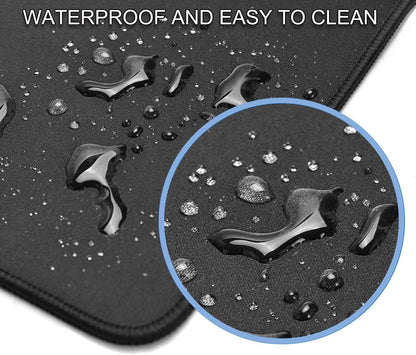 Large Gaming Mouse Pad, XXL Extended Computer Keyboard Mouse Mat with Stitched Edges, 31.5" x 15.7" Non-Slip Waterproof Rubber Base Office Big Long Mousepad for Work, Game, Office, Home, Black