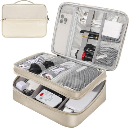 CILLA Electronics Organizer Travel, Travel Cord Organizer Case, Compact Electronics Accessories Bag for Cable, Cord, Charger, Phone