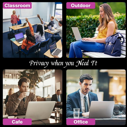PYS Magnetic Laptop Privacy Screen Filter 15.6 Inch 16:9 - Detachable Computer Screen Privacy Shield, Anti-Glare Blue Light, Removable 15.6" Screen Protector for Lenovo, HP, Dell, Acer, ASUS