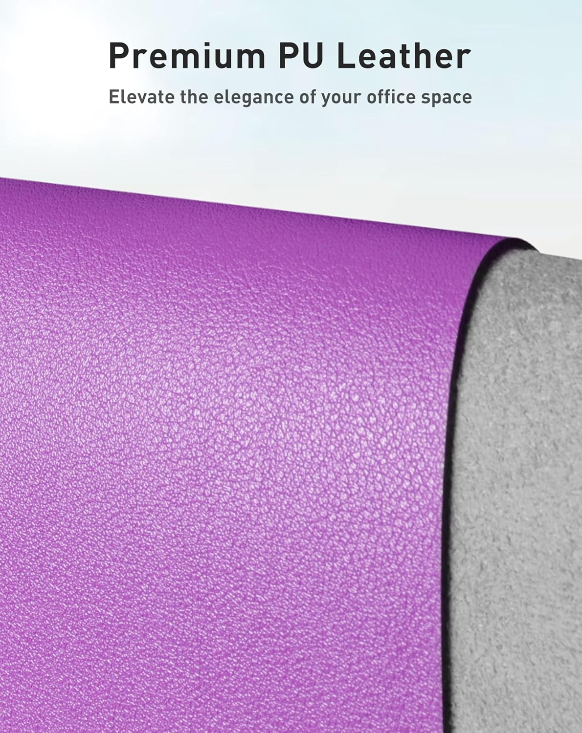 Aothia Leather Desk Pad Protector, Mouse Pad, Office Desk Mat, Non-Slip PU Leather Desk Blotter, Laptop Desk Pad, Waterproof Desk Writing Pad for Office and Home(Dark Blue,31.5" x 15.7") - Colors B