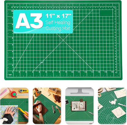 Self Healing Cutting Mat, 23" x 35", Double-Sided Rotary Cutting Mat for Sewing, Quilting, Scrapbooking, Fabric & Craft Cutting Board, (A1), Green