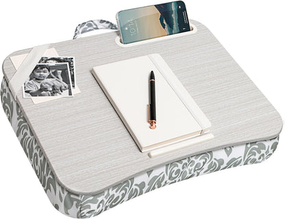 LAPGEAR Designer Lap Desk with Phone Holder and Device Ledge - Arrow Stripes - Fits up to 15.6 Inch Laptops - Style No. 45411