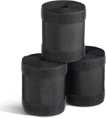 WILLBOND Carpet Cord Cover Cable Protector Floor Cover Cable Protector Management Only for Commercial Office Carpet(19.69 ft,Black)