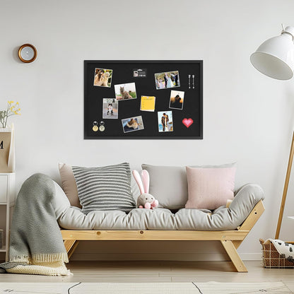 DAHAPYBOO Cork Board with Linen White,Bulletin Board 17"x12" Hanging Corkboards for Office Home School Message Board or Vision Board Decoration.