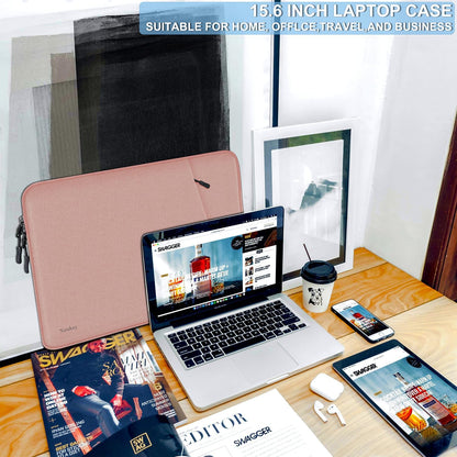 Laptop Sleeve Case 13.3 inch, Shockproof Protective Computer Cover with Accessories Pocket, Portable Laptop Bag Compatible with MacBook Air/Pro 13-13.3 inch, Compatible for MacBook Pro 14 inch, Black | Shockproof