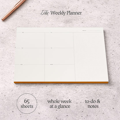 Daily To-Do List Notepad – Desk Pad for Work and Study, Lime, 8.25x5.85 Inches