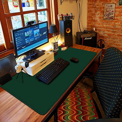 Large Extended Gaming Mouse Pad with Stitched Edges, (31.5X15.7In) Durable Non-Slip Natural Rubber Base, Waterproof Computer Keyboard Pad Mat for Esports Pros/Gamer/Desktop/Office/Home-Black