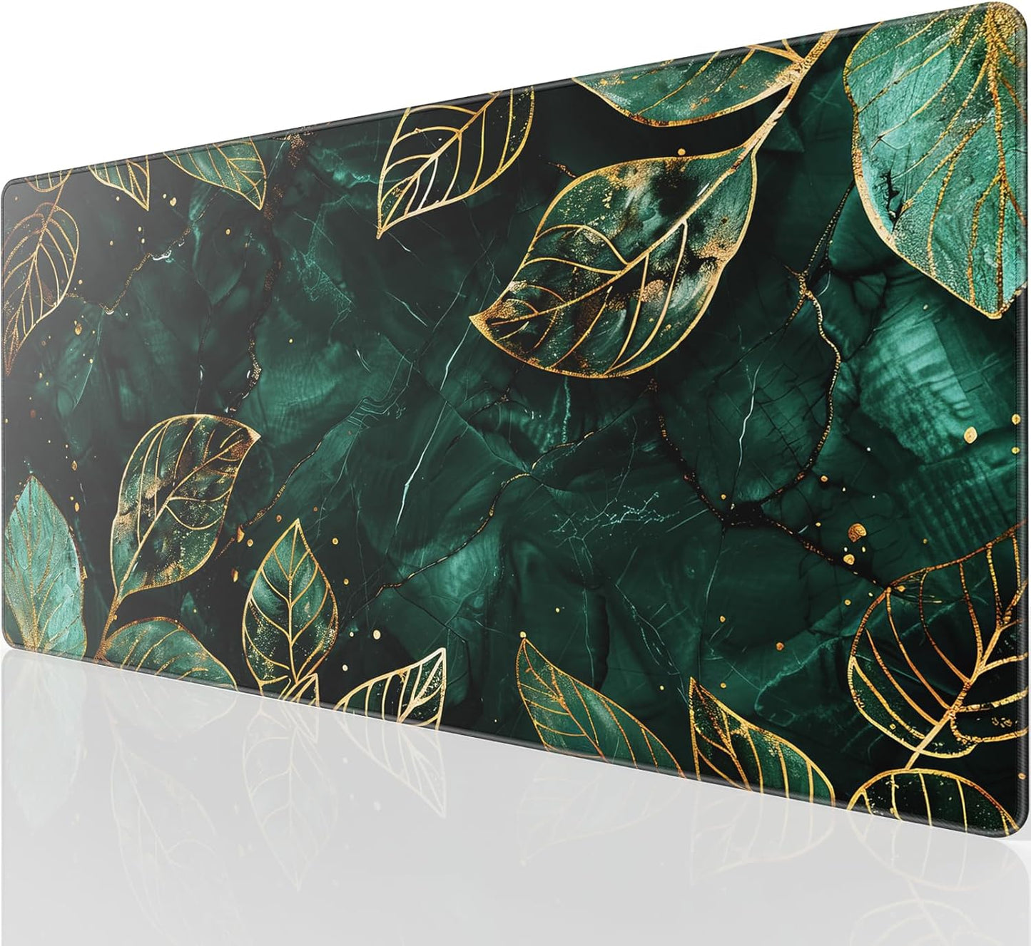 KTRIO Large Gaming Mouse Pad Desk Mat, Superior Micro-Weave Cloth for Precise Mouse Control, Non-Slip Rubber Base, Stitched Edges, Water-Resistant, for Gamer, Office & Home, 31.5" x 11.8" inches