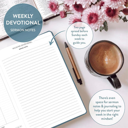 Christian Planner 2026 Daily Planner - Faith Based Monthly and Weekly Planner, Vision Board, and Habit Tracker - 2026 Calendar, Personal Organizer and Devotional Journal (Hardcover, Pine)