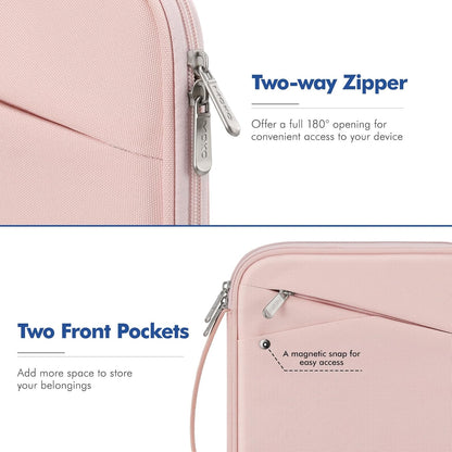 MoKo 9-11 Inch Tablet Sleeve Carrying Case with Handle, Padded Protective Travel Bag for New 11-inch iPad Air 4 2026/Pro M5/ A16, iPad 10th/Air 5/4th 10.9, i-Pad 9/8th 10.2,Tab S9/S8 11, Black