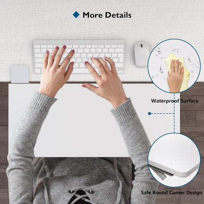 BONTEC Desk Extender Tray, 11.8"x5.9" Table Mount Arm Wrist Rest Shelf, 90°Foldable Elbow Support, Clamp on Computer Arm Rest for Desk, Office & Home Use, Durable & Easy to Install, Black Carbon Fiber