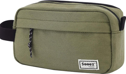 Sooez Original High Capacity Pencil Case, Big Pencil Bag Pouch Box Organizer Pen Case, Aesthetic Supply for Girls Adults, Portable Journaling Supplies with Easy Grip Handle & Loop, Mint Green