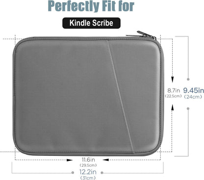 TiMOVO 9-11" Tablet Sleeve Bag for iPad 11-inch A16 2025, iPad 10.9"/10.2"| Air 11 Inch/5th/4th Gen. 10.9", Galaxy Tab A9+/A11Plus 11", Protective Bag with Pocket, Black