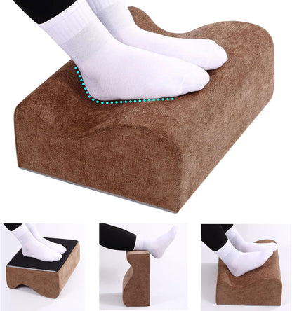 Foot Rest for Under Desk at Work,At Work Soft Ergonomic Footrest,Support Foot Pillow,Heel Chair,Leg Elevation Pillow,(Blue)