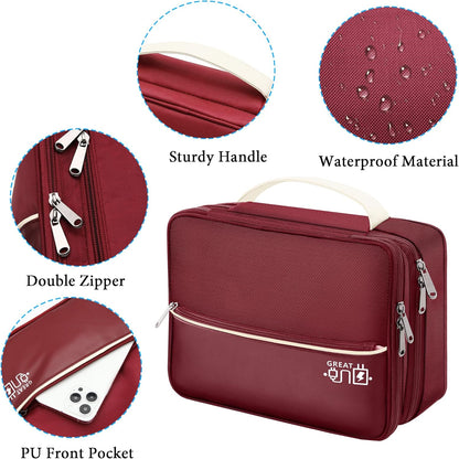 CILLA Electronics Organizer Travel, Travel Cord Organizer Case, Compact Electronics Accessories Bag for Cable, Cord, Charger, Phone