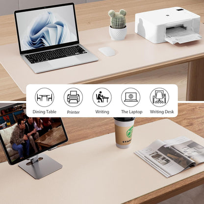 Aothia Leather Desk Pad Protector, Mouse Pad, Office Desk Mat, Non-Slip PU Leather Desk Blotter, Laptop Desk Pad, Waterproof Desk Writing Pad for Office and Home (Black,36" x 17") - Colors B