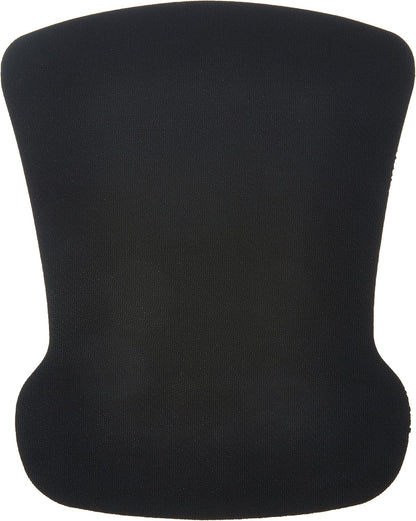 Amazon Basics Irregular Ergonomic Gel Computer Mouse Pad with Wrist Support, Non-Slip, 10.1L x 8.1W inches, Black