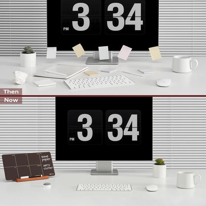 Desktop Glass Weekly Planner Whiteboard with Detachable Wood Stand,Small Portable Dry Erase Calendar to Do List White Board 12x6 for Office, Home, Schools, Marker&Eraser Included, Yeoux