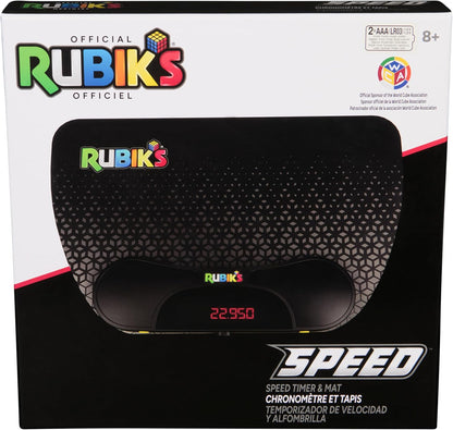 Rubik’s Cube, Timer Stand, Clear Display Device for WCA Speedcubers, Track Your Time to Solve Brain Teaser Puzzle for Adults, Problem-Solving Brain Teaser Fidget Toy for Kids, Ages 8 & Up