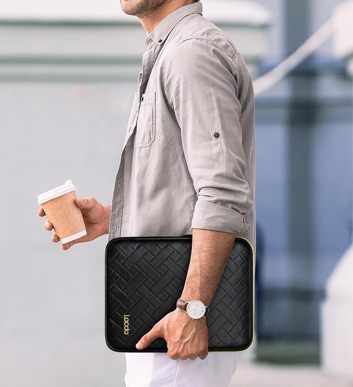 Lacdo Tablet Sleeve Case for 11 inch iPad A16 / 11 inch iPad Air M4 M3 M2 / 11" iPad Pro M5 M4 / 10.9" iPad /10.2" iPad /10.9" ipad Air / 11 Inch Samsung Galaxy Tab A9+ Bag, Fit Magic Keyboard, Black
