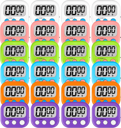 ZILLEEN Classroom Timers for Kids Classroom Magnetic Digital Kitchen Timers for Cooking Teachers Gym Game 6 Pcs