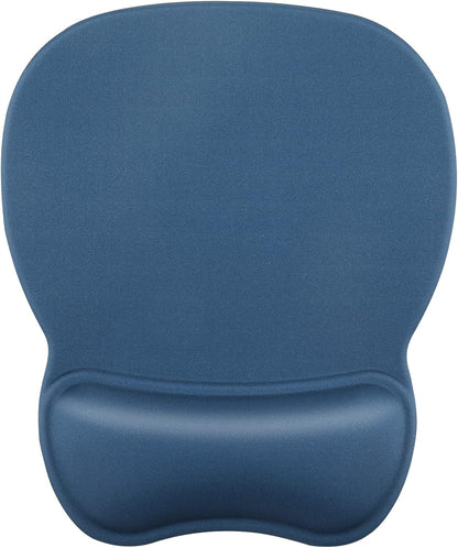 MROCO Ergonomic Mouse Pad with Gel Wrist Rest, Smooth Wrist Support Surface, Non-Slip PU Base for Pain Relief, Comfortable Mousepad for Computer, Laptop, Office & Home, 9.4 x 8.1 in, Black