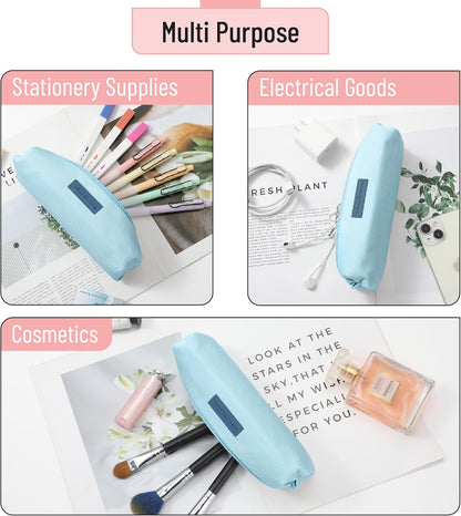 Mr. Pen- Cute Pencil Case Pouch, Multipurpose Canvas Bible Pencil Pouch, Smooth Zipper, Premium Material, Neat Stitches, Ideal for Stationery, Cosmetics, Electronics, School, Office, Travel