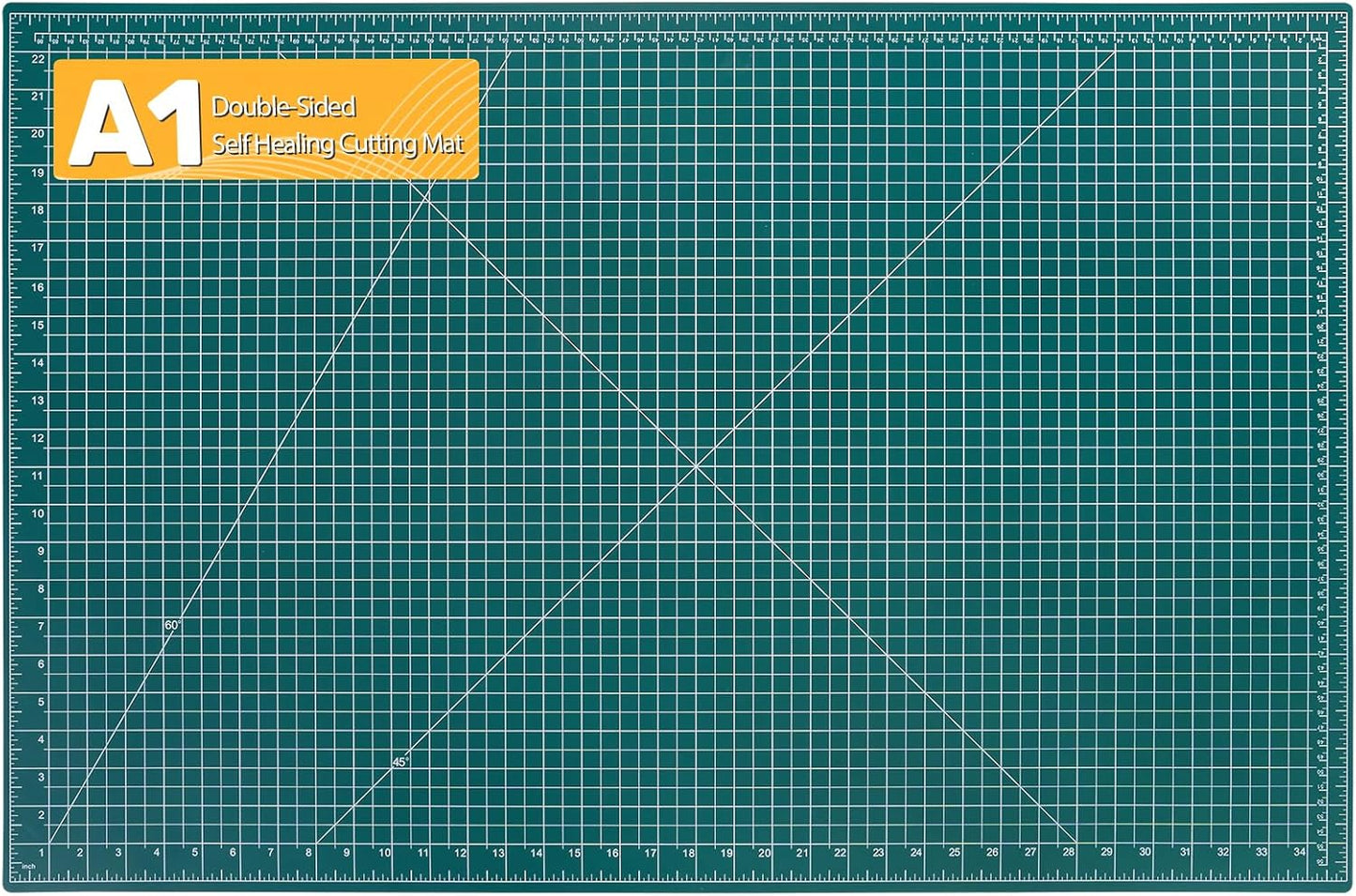 Self Healing Cutting Mat, 17" x 23", Double-Sided Rotary Cutting Mat for Sewing, Quilting, Scrapbooking & Craft, Large Craft Cutting Board for Hobby Use(A2)