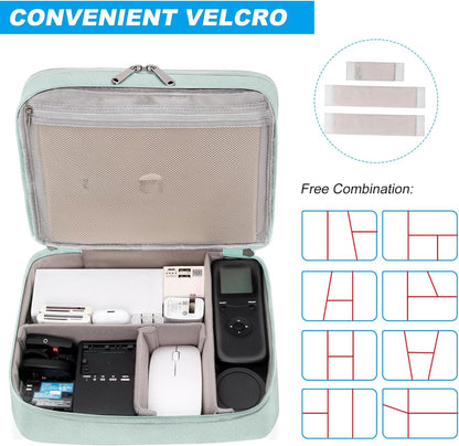 CILLA Electronics Organizer Travel, Travel Cord Organizer Case, Compact Electronics Accessories Bag for Cable, Cord, Charger, Phone