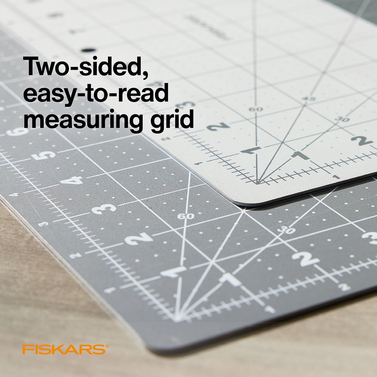 Fiskars Self Healing Cutting Mat with Grid for Sewing, Quilting, and Crafts - 18" x 24 Grid Lilac/Mountain Haze