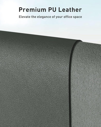 Aothia Non-Slip PU Leather Waterproof Laptop Desk Pad Protector, Blotter Mat, Writing and Mouse Pad for Office & Home, Beige, 23.6" x 13.7" - Colors A