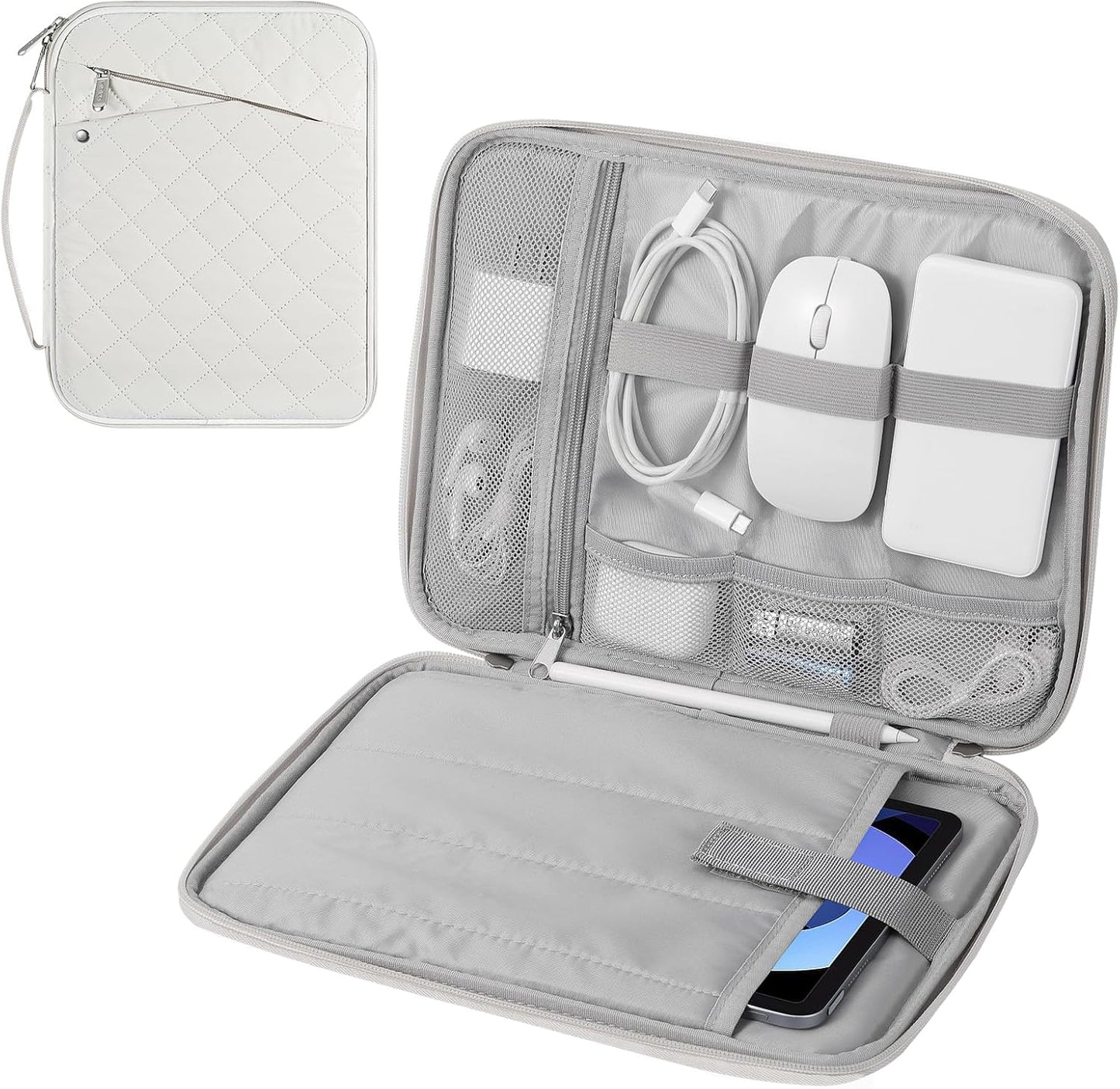 MoKo 9-11 Inch Tablet Sleeve Carrying Case with Handle, Padded Protective Travel Bag for New 11-inch iPad Air 4 2026/Pro M5/ A16, iPad 10th/Air 5/4th 10.9, i-Pad 9/8th 10.2,Tab S9/S8 11, Black