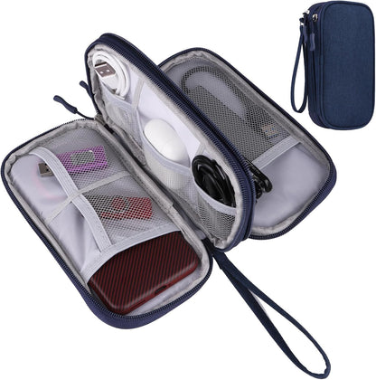 JIAKAI Travel Cable Organizer,Electronics Accessories Organizer Bag,for Charger, Phone, memory card,Travel Gadget Bag-Pink