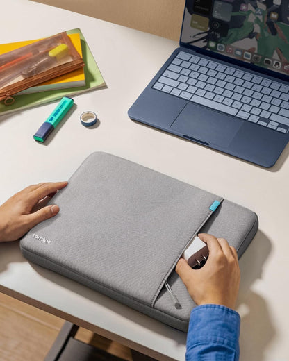 tomtoc 360° Protective Tablet Sleeve for 2026 iPad Air 11-inch (M4/M3/M2), iPad Pro 11-inch (M5/M4/4th/3rd/2nd/1st Gen) with Magic Keyboard/Smart Keyboard Folio, 11" iPad Water-Resistant Tablet Case