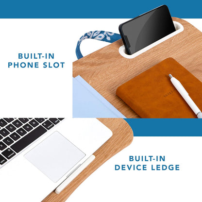 LAPGEAR Designer Lap Desk with Phone Holder and Device Ledge - Arrow Stripes - Fits up to 15.6 Inch Laptops - Style No. 45411