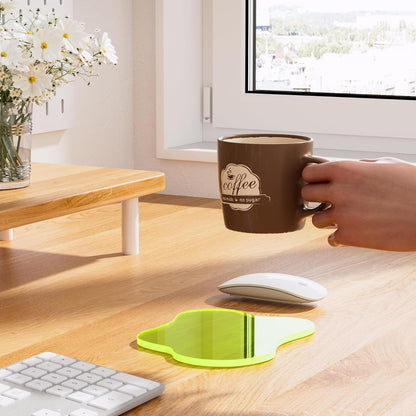 Acrylic Coaster Decorative Plates, Irregular Bar Drink Coaster, Clear Cloud Shape Coffee Cup Coaster, Perfect for Tabletop Protection and Accessories Display.(Gold)