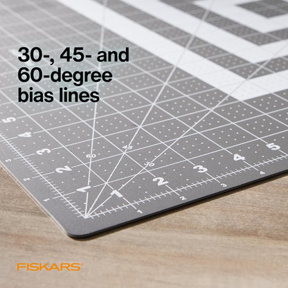 Fiskars Self Healing Cutting Mat with Grid for Sewing, Quilting, and Crafts - 18" x 24 Grid Lilac/Mountain Haze